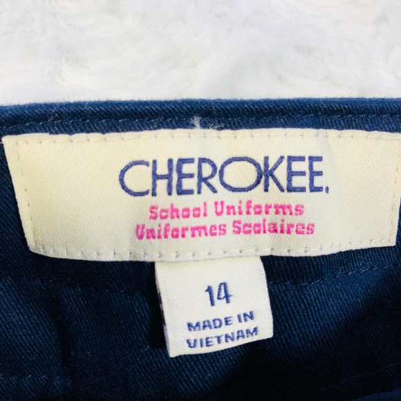 Cherokee Girl's Navy Blue Pleated School Uniform - Picture 3 of 7